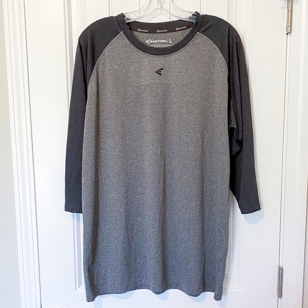 ⚡️NWOT Easton gray DRI-fit baseball tee